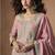 Light pink organza silk salwar suit 