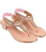 Dazzle flat party chappal (1421)