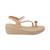 Elegant t-strap wedge sandals