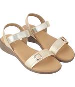 Flat slip-on comfort sandals