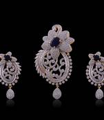 Beautiful Zirkon Stone Studded Pendant Sets