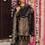 Women's cotton blend traditional motiff printed kurta palazzo with dupatta set