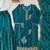 Women's georgette floral motiff embroidered kurta sharara with dupatta set