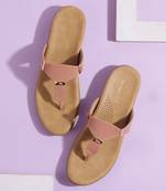 Lazera women's everyday comfort flats – toe-ring chappals for daily & ethnic wear (1458)