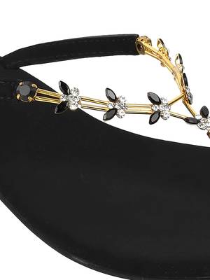 Dazzle flat party chappal (1467) 4