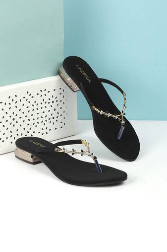 Dazzle flat party chappal (1467)