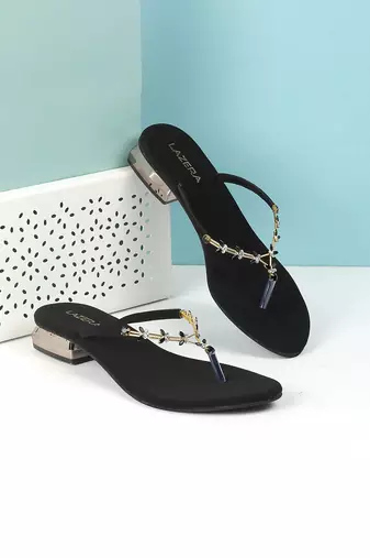 Dazzle flat party chappal (1467)
