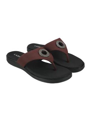 Lazera comfort toe-ring flats with embellished accent 1471p 4