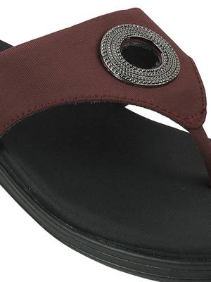 Lazera comfort toe-ring flats with embellished accent 1471p 5