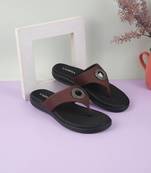 Lazera comfort toe-ring flats with embellished accent 1471p