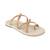 Lazera women's glossy strap sliders – lightweight daily use flats for all-day comfort(1486)