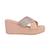 Women's holographic strap wedge sandals