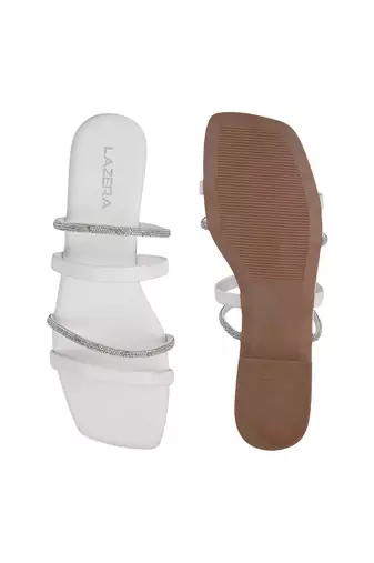 Elegant multi-strap flat sandals