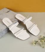 Elegant multi-strap flat sandals