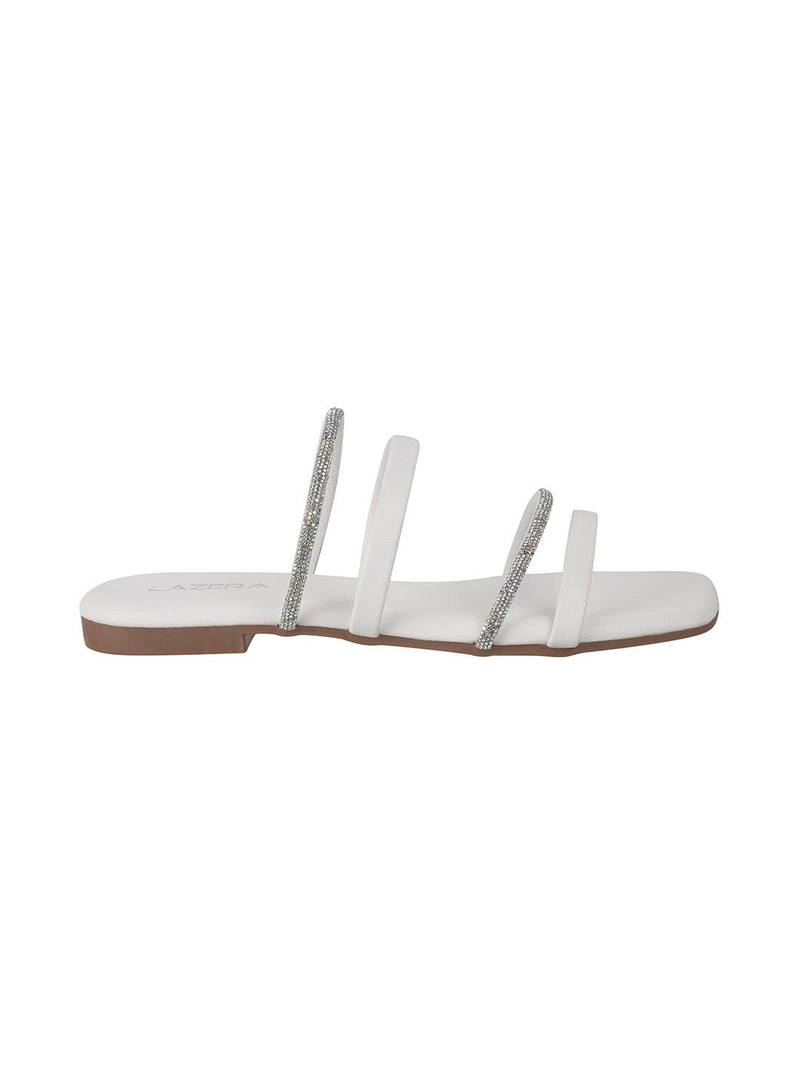 Elegant multi-strap flat sandals