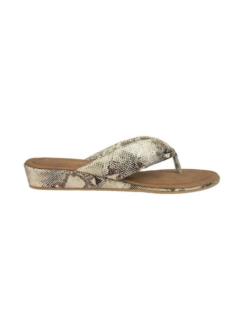 Lazera textured wedge flip-flops