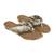 Lazera textured wedge flip-flops
