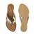 Lazera textured wedge flip-flops