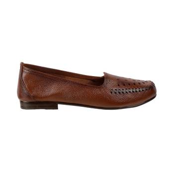 Lazera women's tan comfort loafers (1541) 2