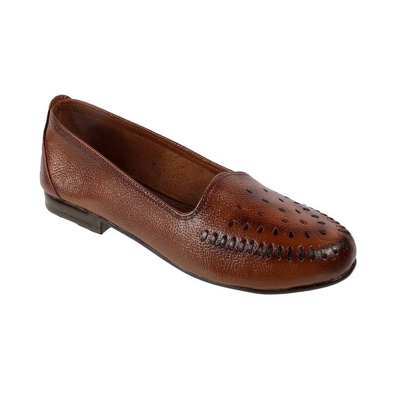 Lazera women's tan comfort loafers (1541)