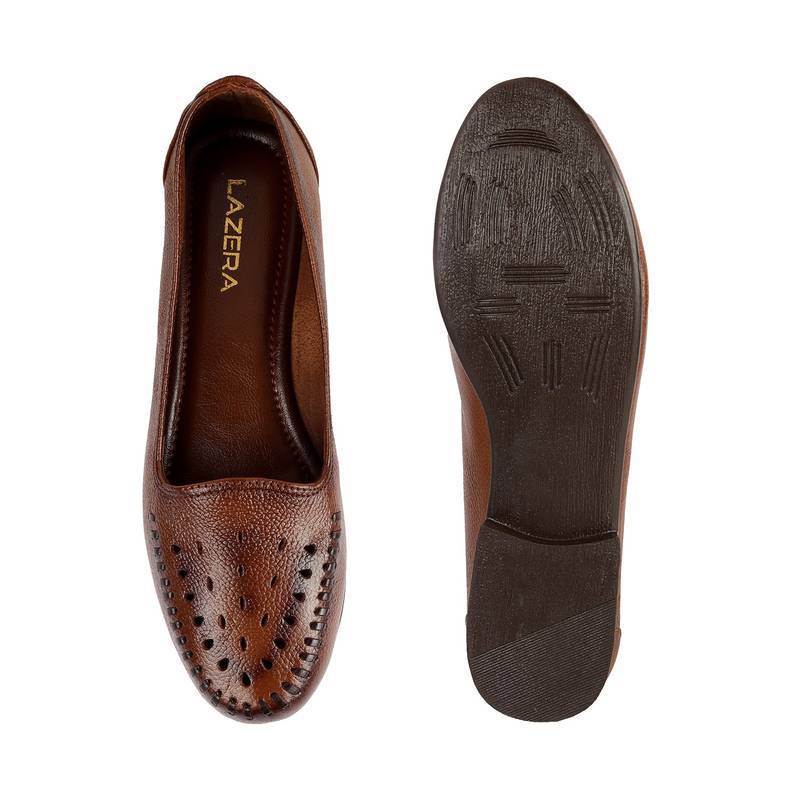 Lazera women's tan comfort loafers (1541)