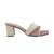 Lazera dual-tone textured block heels