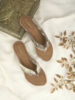 Lazera textured wedge flip-flops 1