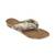 Lazera textured wedge flip-flops