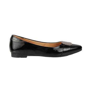 Lazera women's black patent formal ballerinas (1568) 2