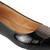 Lazera women's black patent formal ballerinas (1568)
