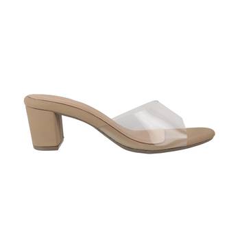 Lazera women's transparent strap block heels (1571) 2