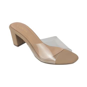 Lazera women's transparent strap block heels (1571) 3