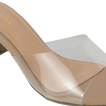 Lazera women's transparent strap block heels (1571) 4