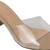 Lazera women's transparent strap block heels (1571)