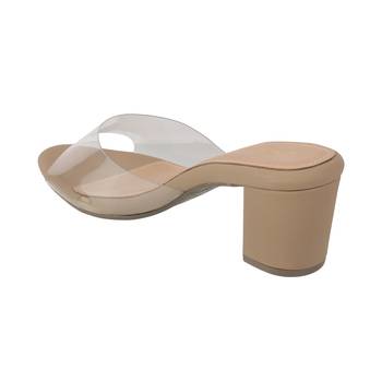 Lazera women's transparent strap block heels (1571) 5