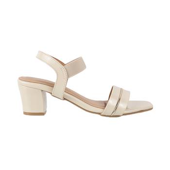 Lazera women's mid block elastic strap heels (1573) 2