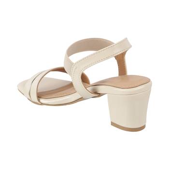 Lazera women's mid block elastic strap heels (1573) 5