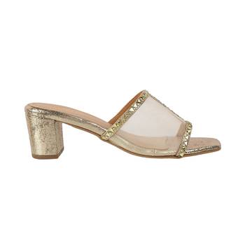 Lazera studded mesh block heel sandals (1577)` 2
