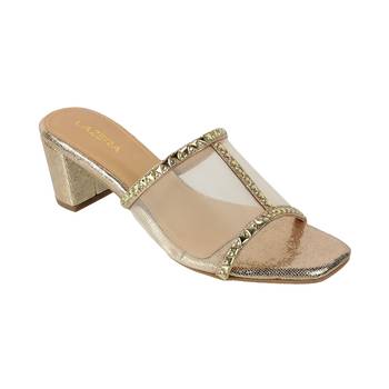 Lazera studded mesh block heel sandals (1577)` 3