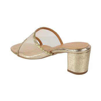 Lazera studded mesh block heel sandals (1577)` 5