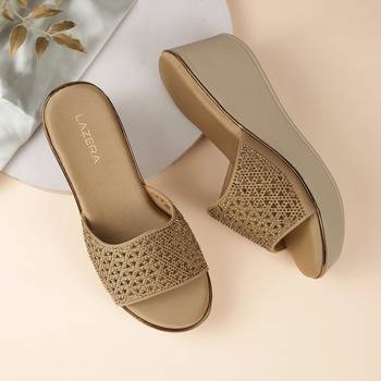 Lazera women’s embellished wedge slide sandals (1587) 1