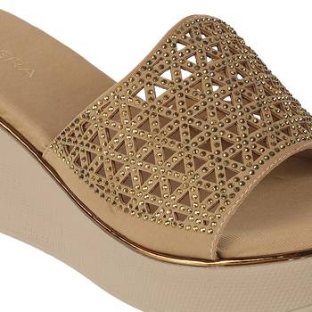 Lazera women’s embellished wedge slide sandals (1587) 3