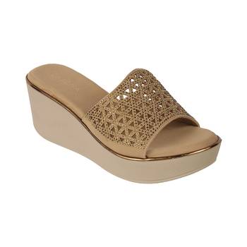 Lazera women’s embellished wedge slide sandals (1587) 4