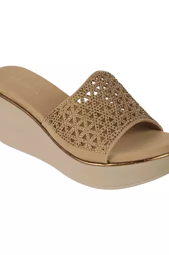 Lazera women’s embellished wedge slide sandals (1587)