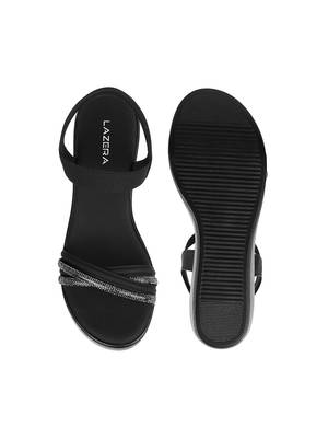 Lazera women   s platform wedge sandals with elastic strap (1588) 3