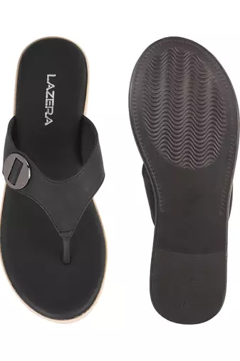 Chunky platform toe-ring sandals     effortless height, everyday comfort (1589)