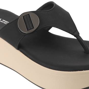 Chunky platform toe-ring sandals     effortless height, everyday comfort (1589) 4