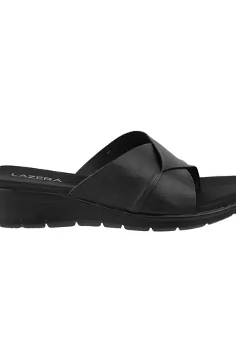 Softgrip everyday vegan leather toe-loop flats for women (1590)