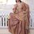 brown fendi crush zari sharara suit plus size