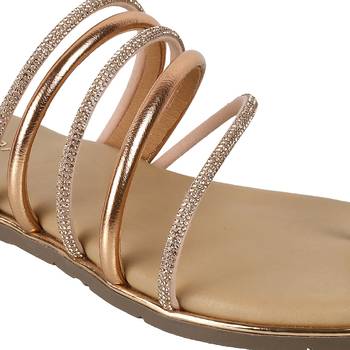 Multi-strap flat sandals with toe ring design[1610] 5